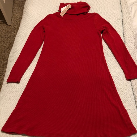 Philosophy Red Rib Knit Dress - Picture 2 of 4